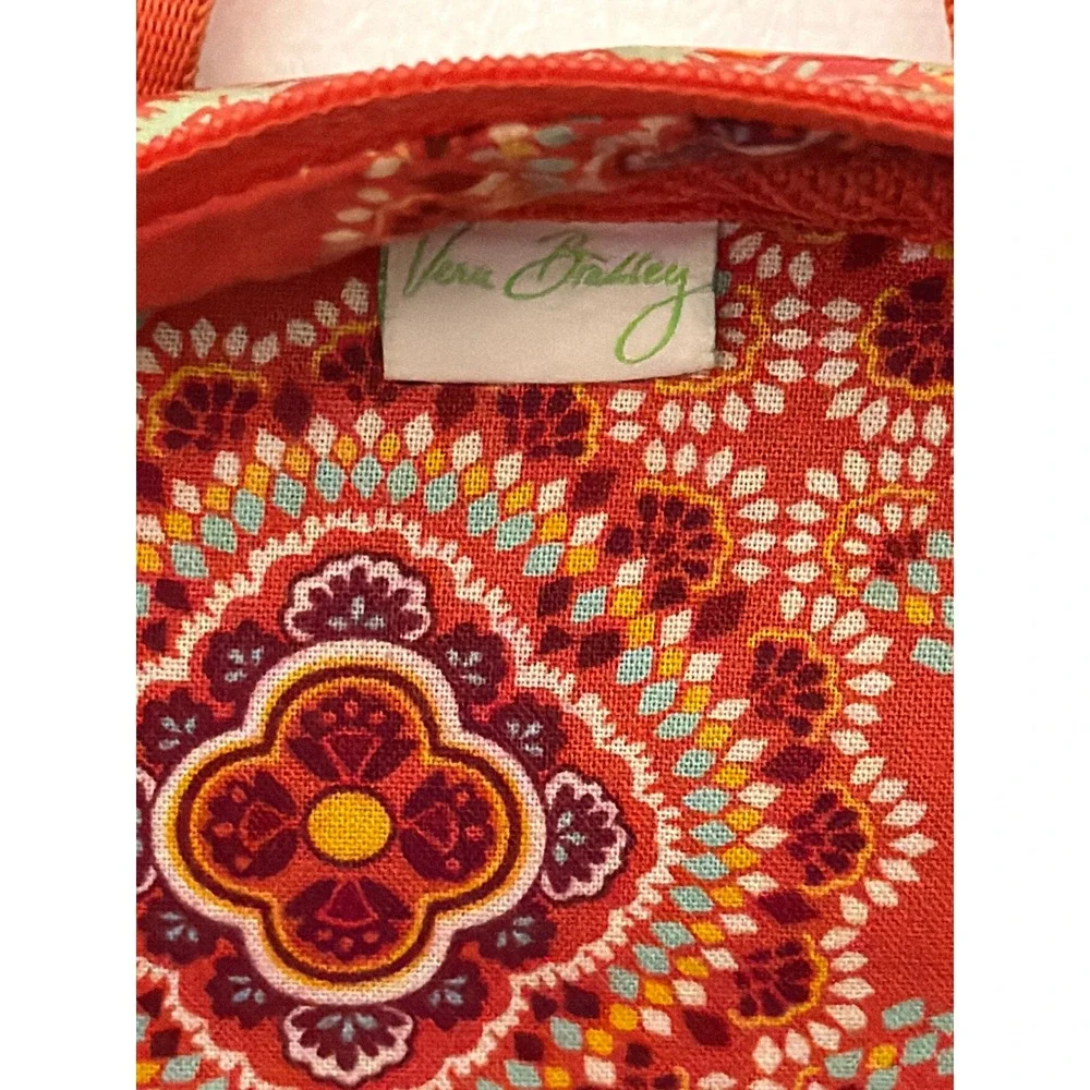 Vera Bradley Frill Lylas Backpack Paprika Retired Orange, Floral, Aztec. School